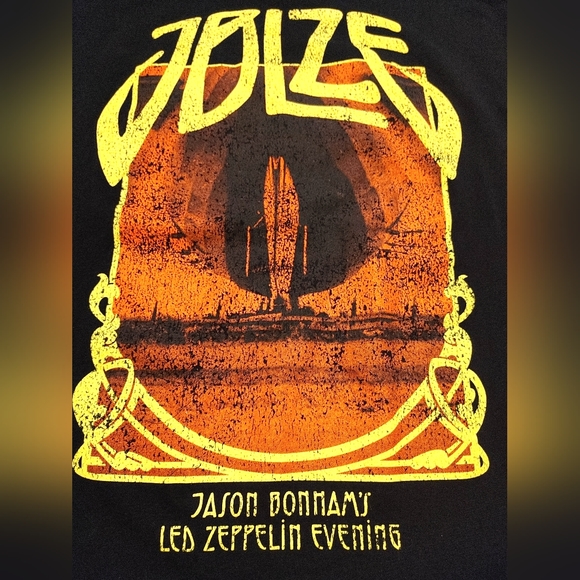Jason Bonham's Led Zeppelin Evening concert worn band tee hoodie style shirt 🔥 - Picture 4 of 5